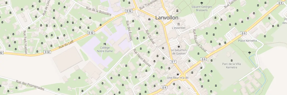 Plan du 13 Rue Guével à Lanvollon
