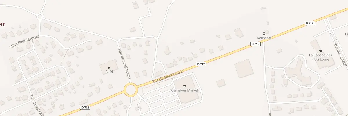 Plan du 21 Rue de Saint Brieuc à Châtelaudren-Plouagat