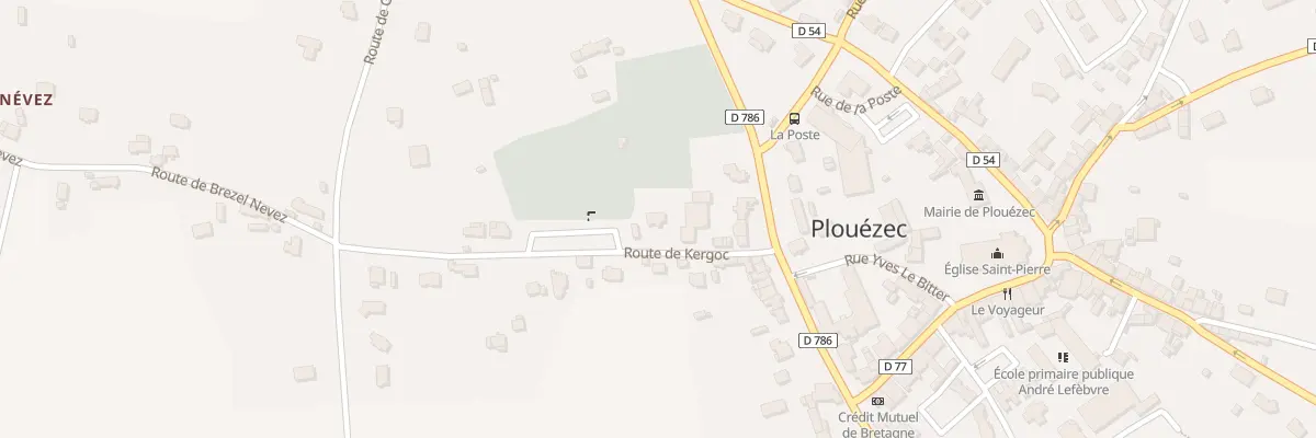 Plan du 6 Rte de Kergoc à Plouézec