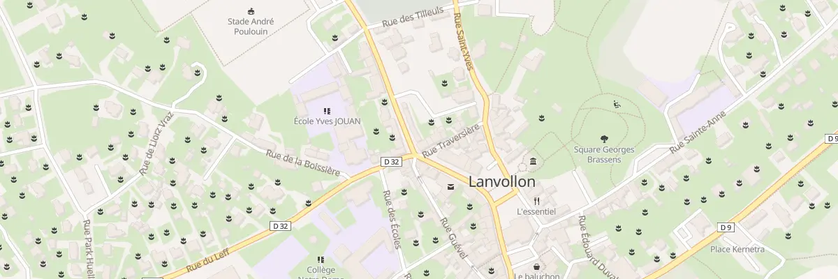Plan du 1 Rue Traversière à Lanvollon