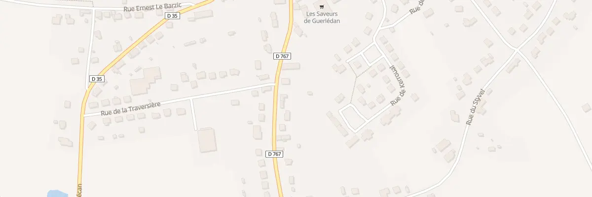 Plan du 29 Rue de Pontivy à Guerlédan