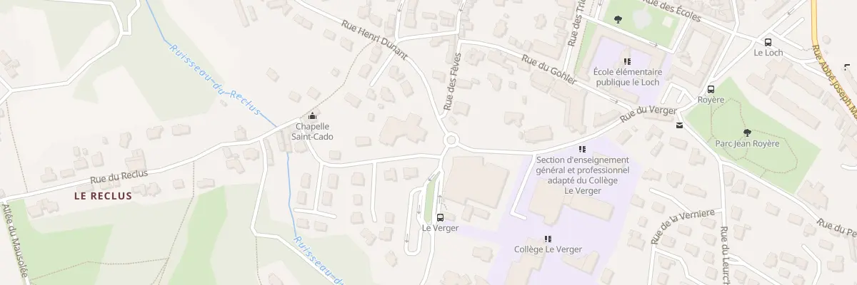 Plan du 2 Rue du Reclus à Auray