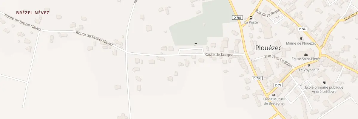 Plan du 15 Rte de Kergoc à Plouézec