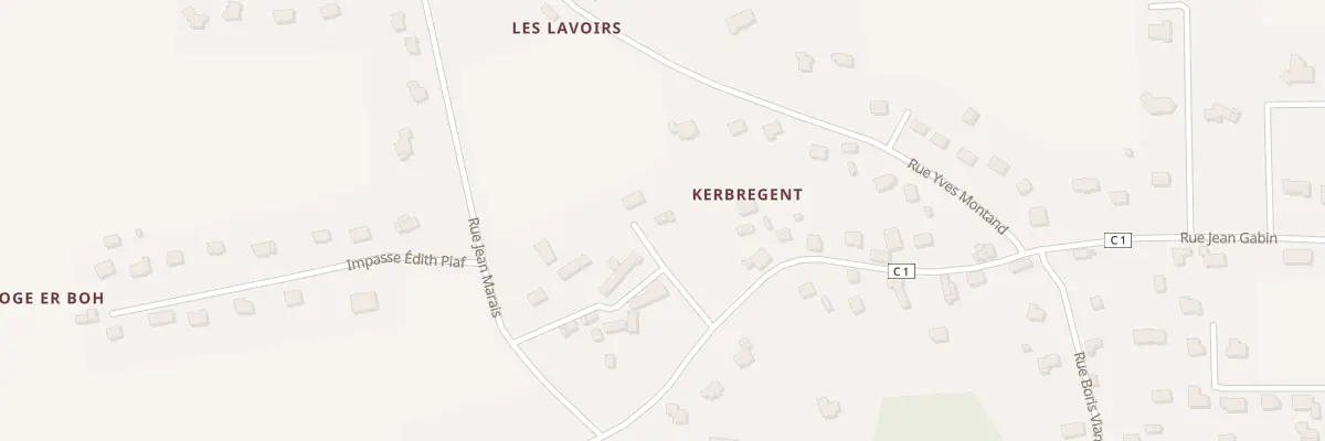 Plan du 5060 Kerbregent à Pluméliau-Bieuzy