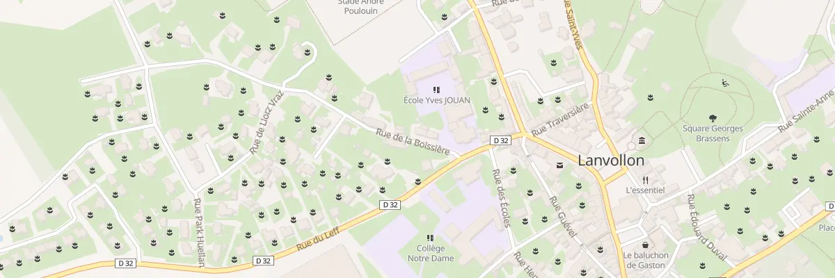 Plan du 6 Rue de la Boissière à Lanvollon