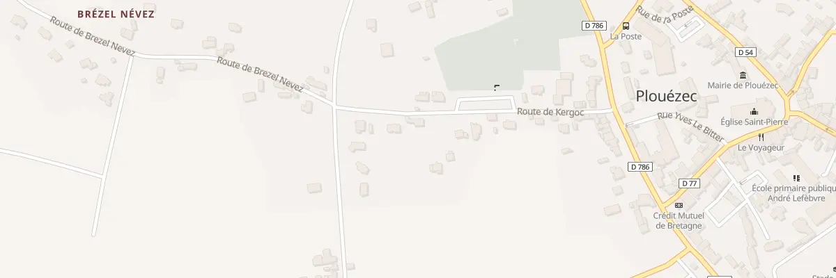 Plan du 21 Rte de Kergoc à Plouézec