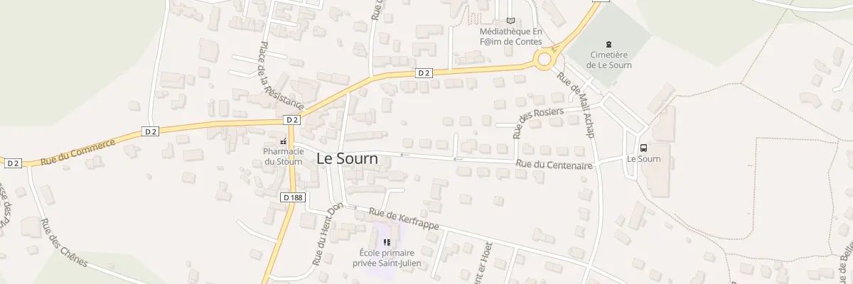 Plan du 7 Rue du Centenaire au Sourn