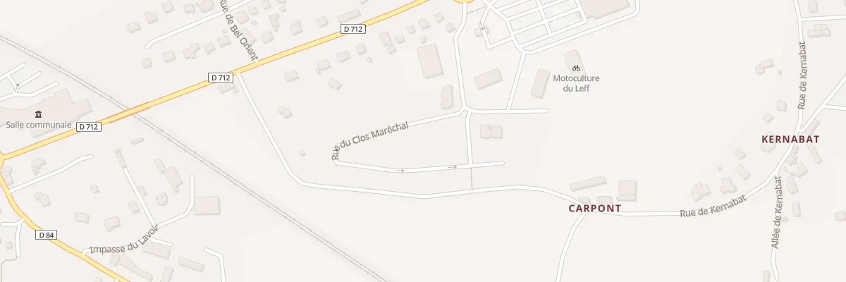 Plan du 9 Rue du Clos Maréchal à Châtelaudren-Plouagat