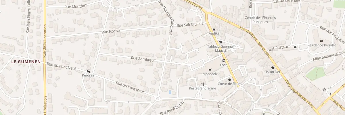 Plan du 5 Rue Sombreuil à Auray
