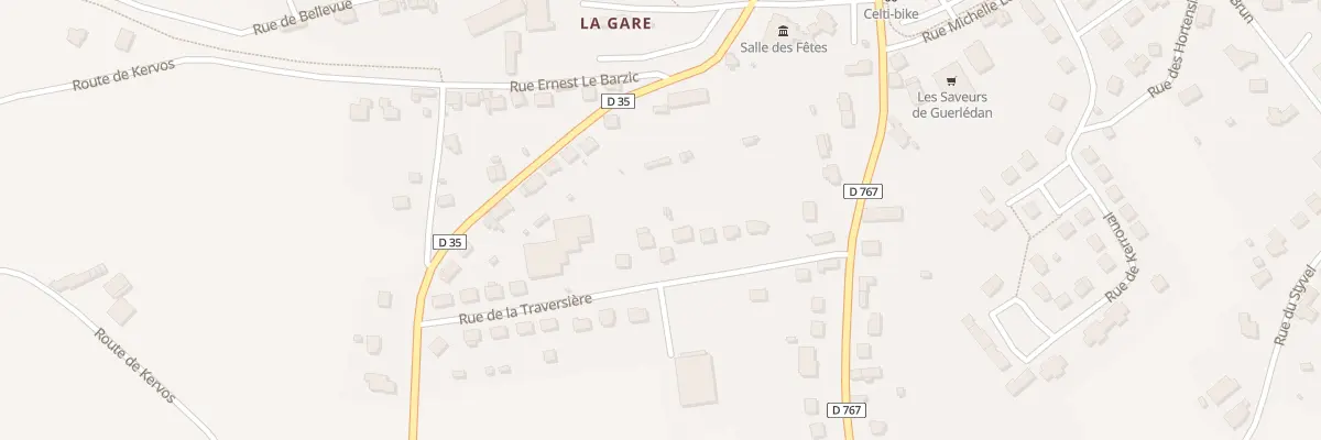 Plan du 17 Rue de la Traversière à Guerlédan