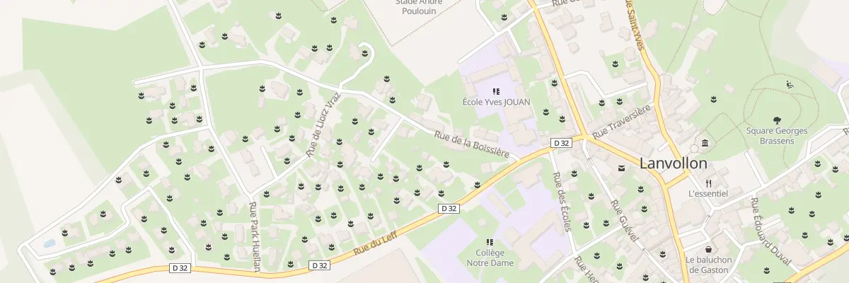 Plan du 3 Rue de la Boissière à Lanvollon