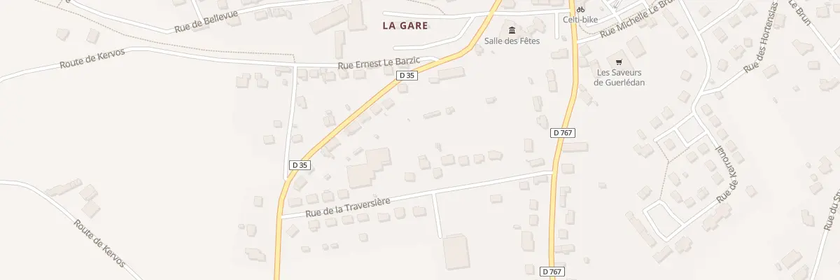 Plan du 15 Rue de la Traversière à Guerlédan