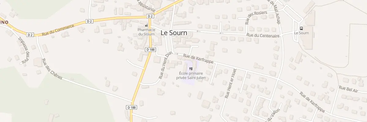 Plan du 8 Rue de Kerfrappe au Sourn