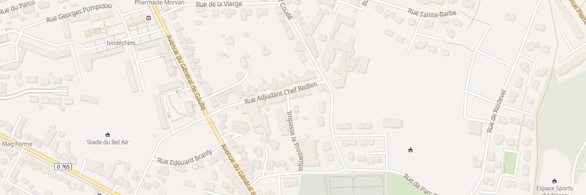 Plan du 14 Rue Adjudant Redien à Auray
