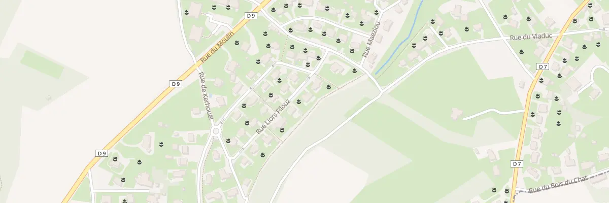 Plan du 16 Rue Liors Filouz à Lanvollon