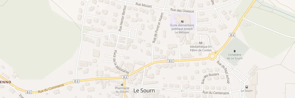Plan du 3 Rue de Pont Er Huern au Sourn