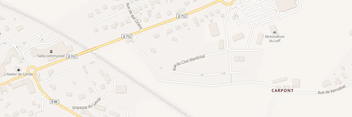 Plan du 16 Rue du Clos Maréchal à Châtelaudren-Plouagat