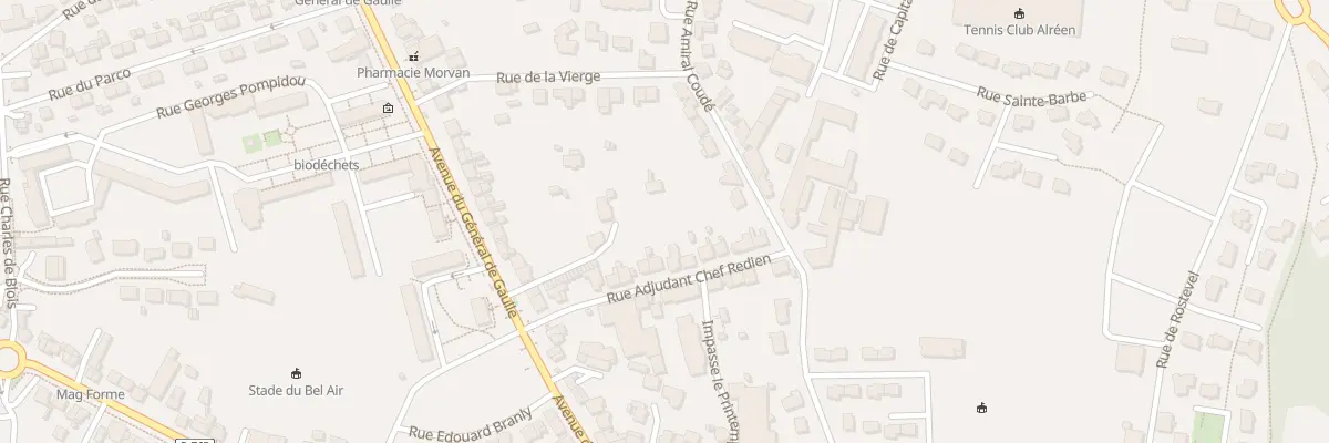 Plan du 13 Rue Adjudant Redien à Auray