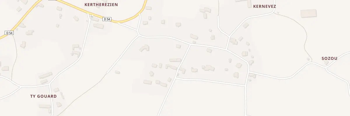 Plan du 12 Kernevez à Pléhédel