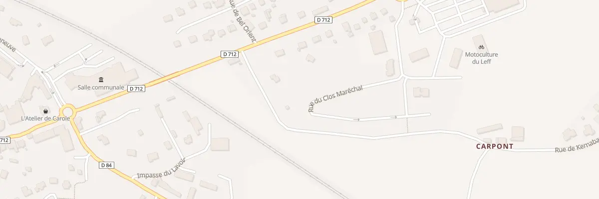 Plan du 18 Rue du Clos Maréchal à Châtelaudren-Plouagat
