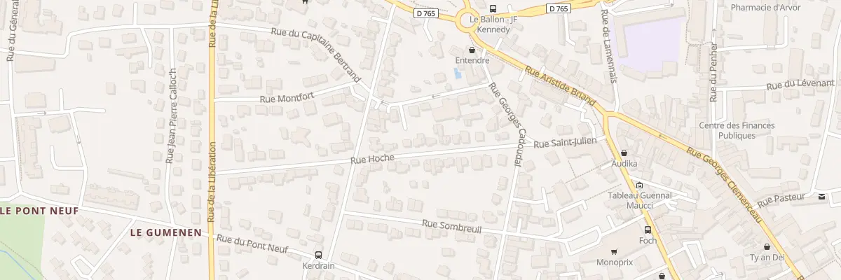 Plan du 20B Rue Hoche à Auray