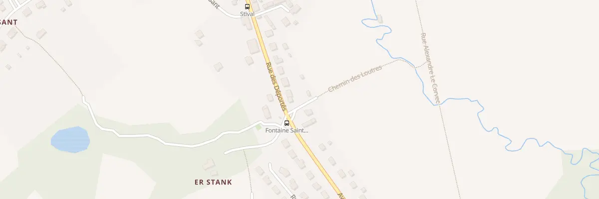 Plan du 2 Rue des Déportés à Pontivy