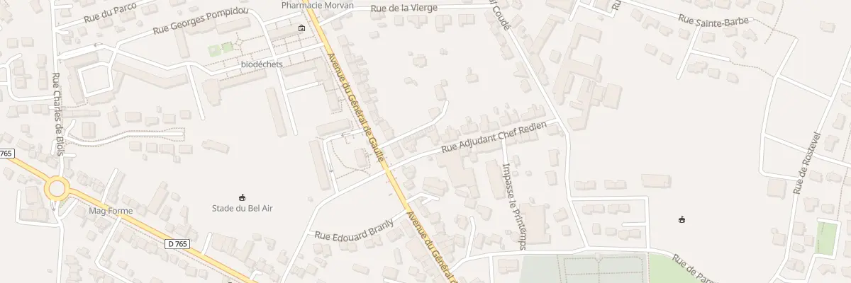 Plan du 1 Rue Adjudant Redien à Auray