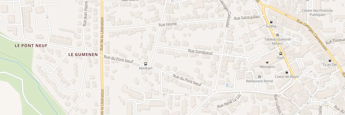 Plan du 22 Rue Sombreuil à Auray