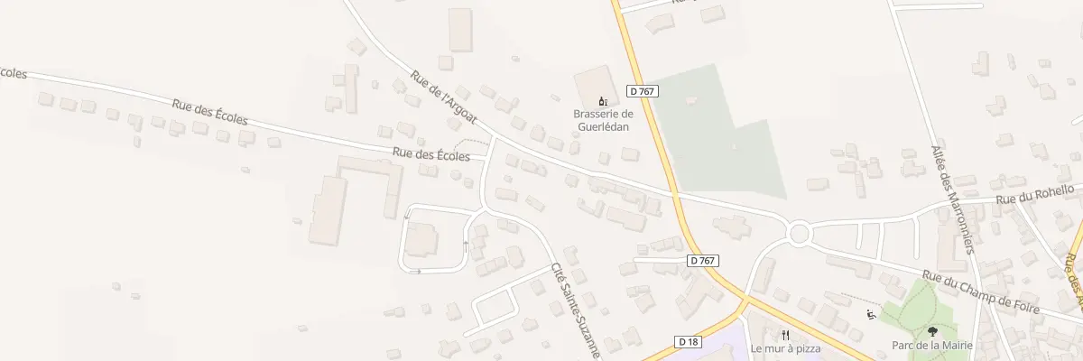 Plan du 11 Rue de l’Argoat à Guerlédan