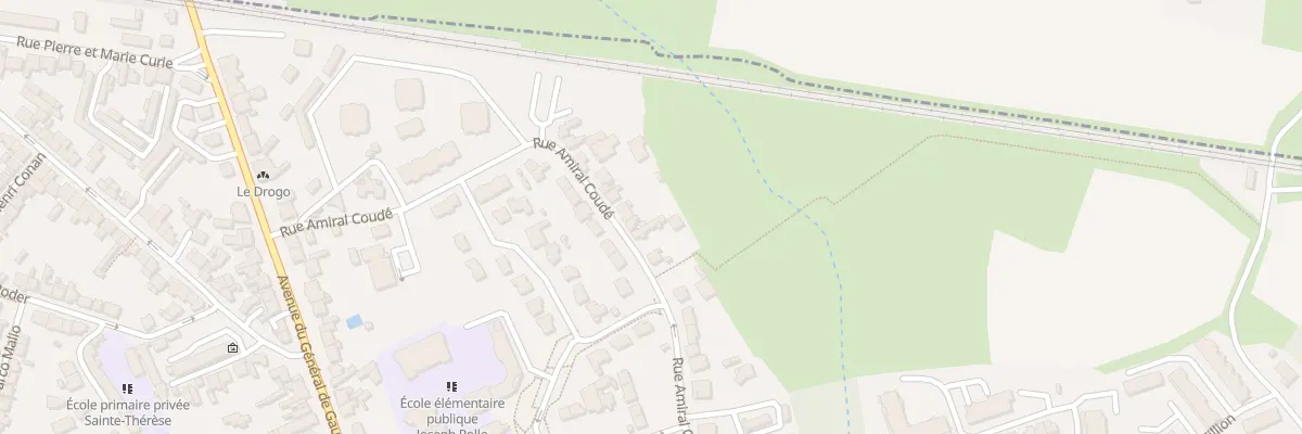 Plan du 70 Rue Amiral Coude à Auray
