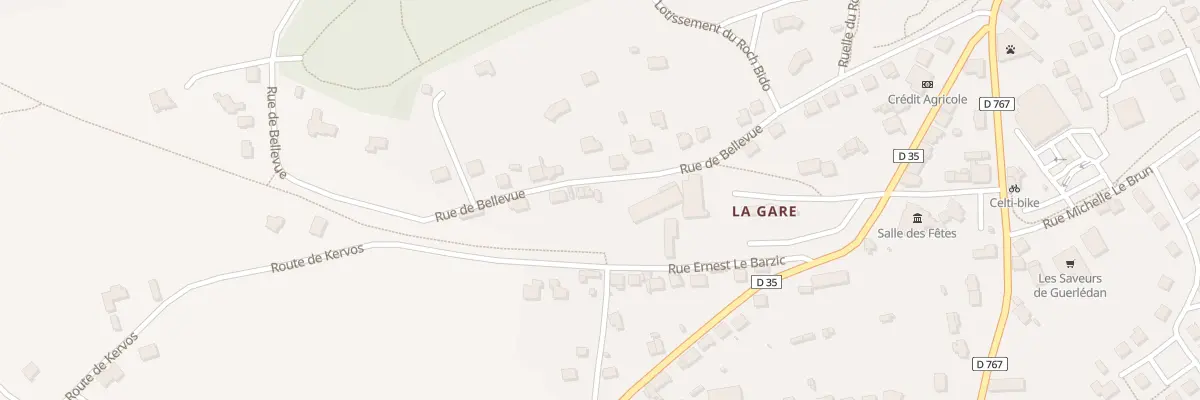 Plan du 15 Rue de Bellevue à Guerlédan