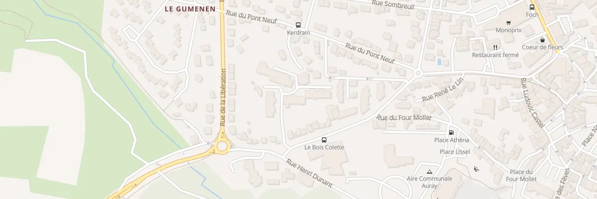 Plan du 54 Rue Louis Billet à Auray