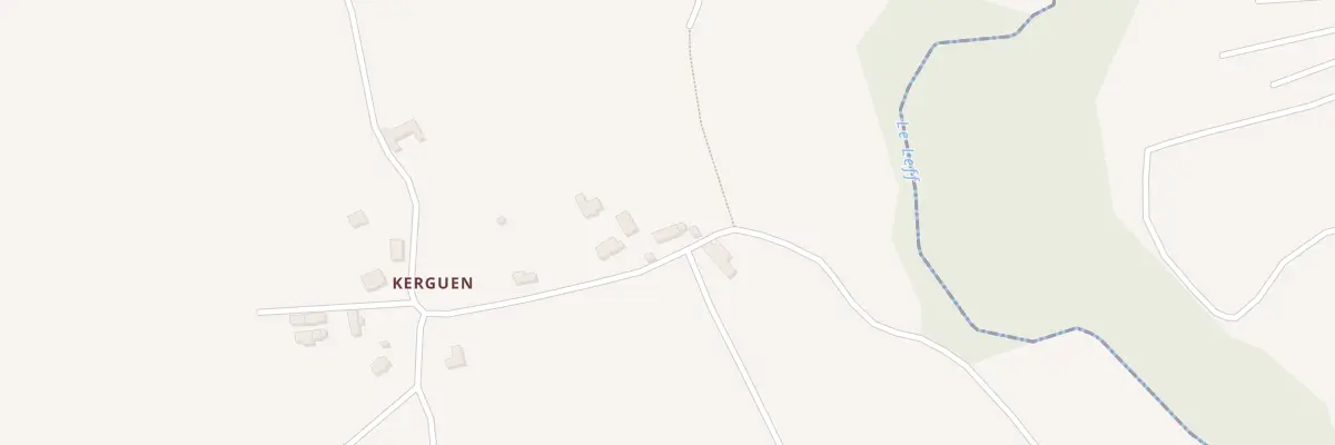 Plan du 967 Kerguen à Goudelin