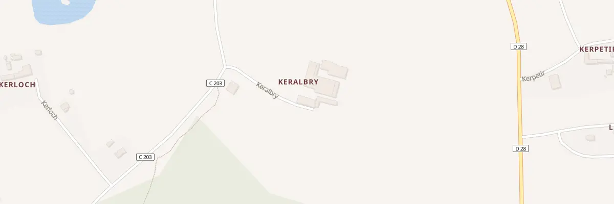 Plan du 1 Ham de Keralbry à Crach