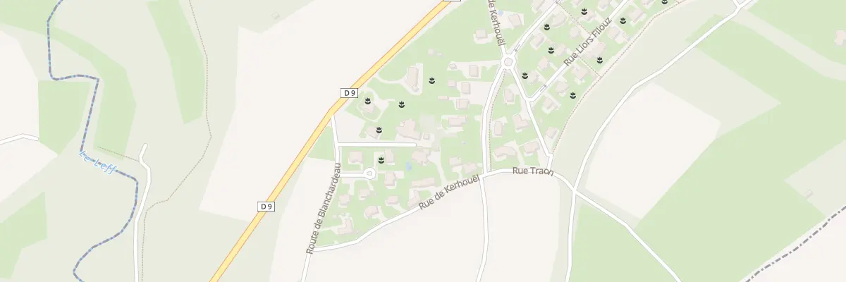 Plan du 5687 Rue de Kerhouël à Lanvollon