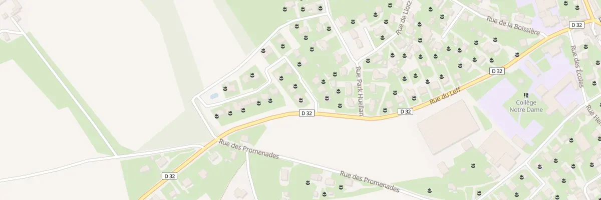 Plan du 1 Rue du Petit Bois à Lanvollon