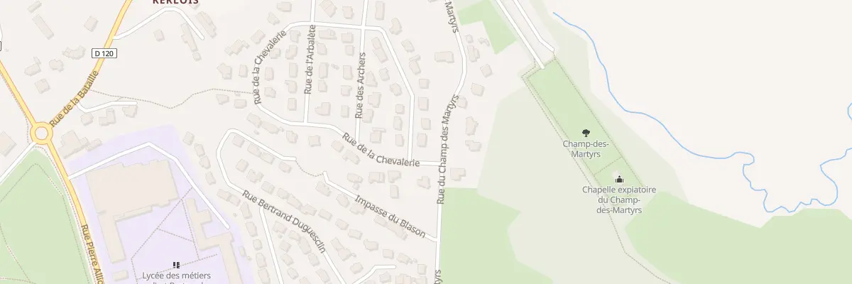 Plan du 69 Rue de la Chevalerie à Brech