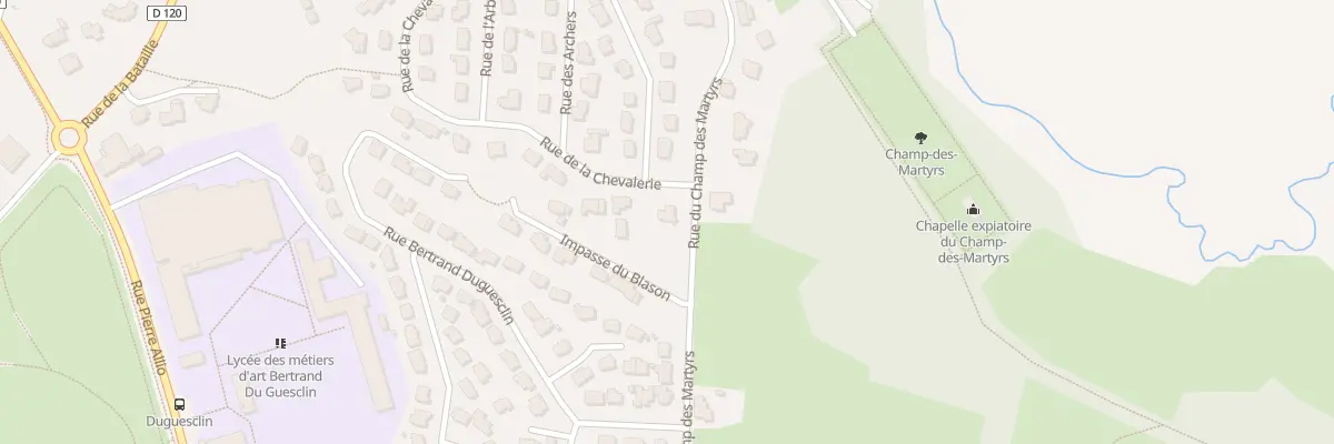 Plan du 1 Rue de la Chevalerie à Brech