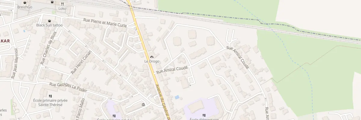 Plan du 90 Rue Amiral Coude à Auray