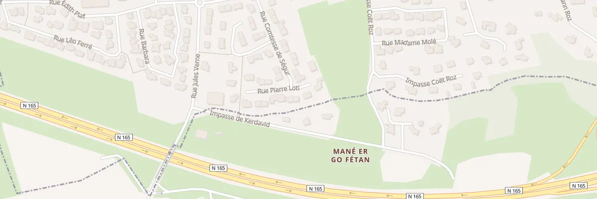 Plan du 8 Rue Pierre Loti à Auray
