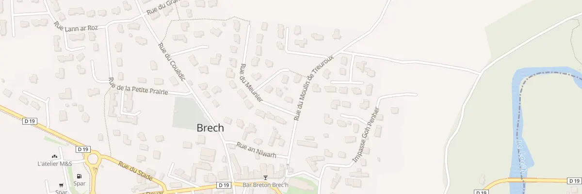 Plan du 2 Rue du Meunier à Brech