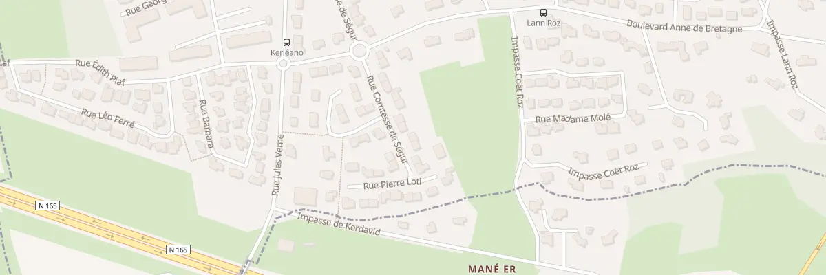 Plan du 32 Rue Comtesse de Segur à Auray