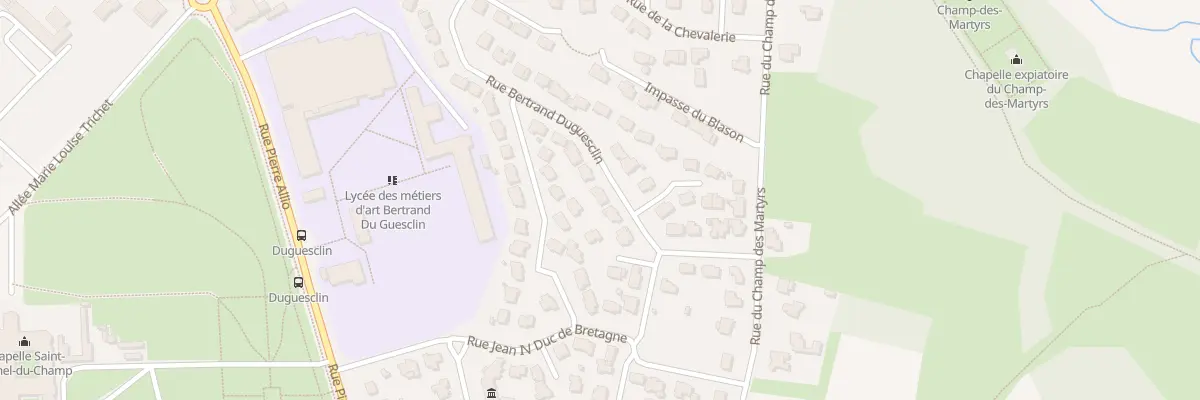 Plan du 5 Rue Bertrand Duguesclin à Brech