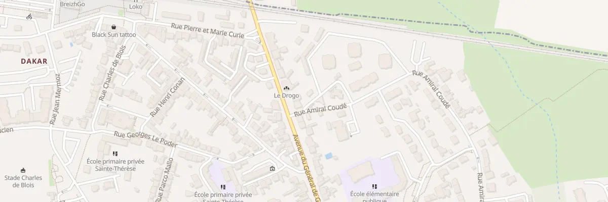 Plan du 92 Rue Amiral Coude à Auray