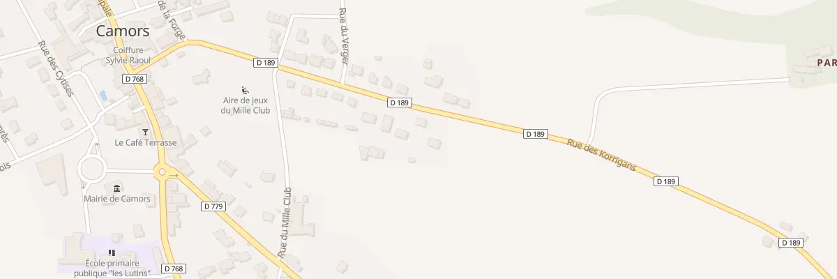 Plan du 22 Rue des Korrigans à Camors