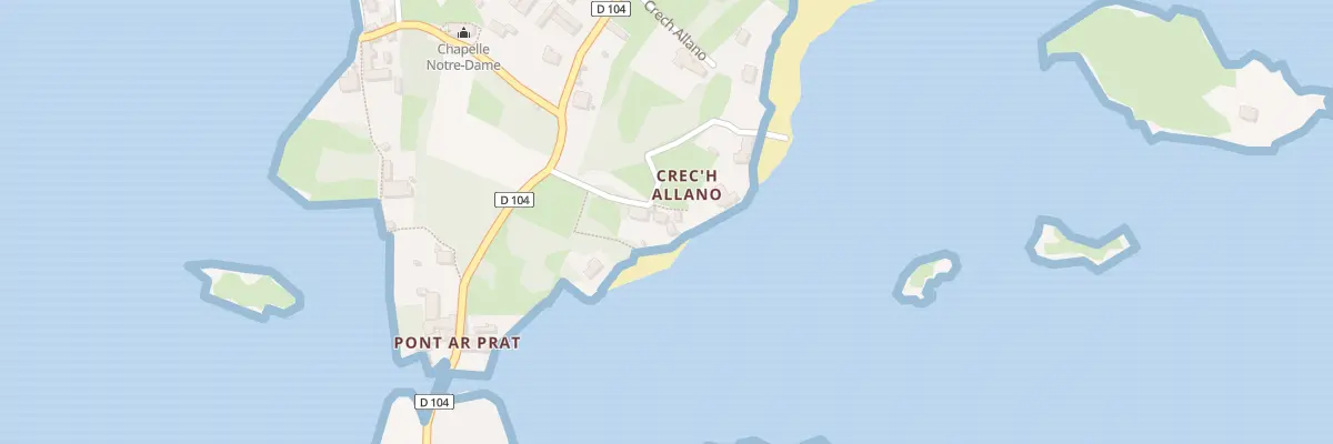 Plan du 131 Crech Allano à Île-de-Bréhat