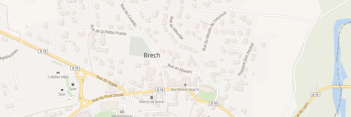Plan du 3 Rue An Niwarh à Brech