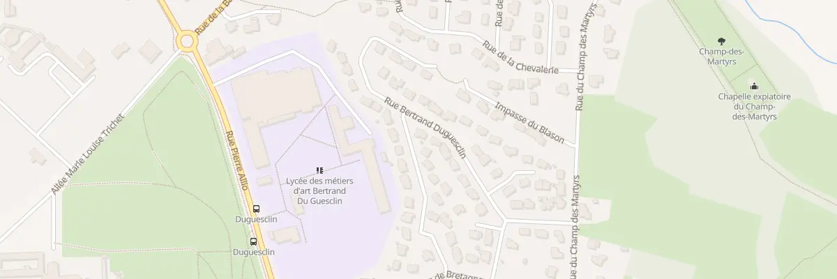 Plan du 13 Rue Bertrand Duguesclin à Brech
