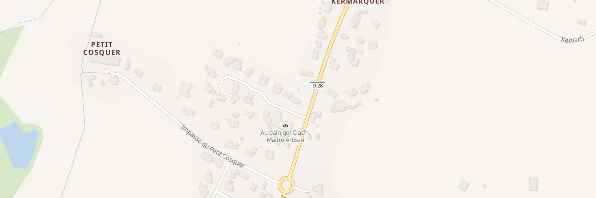 Plan du 2 Imp Lann Kermarquer à Crach