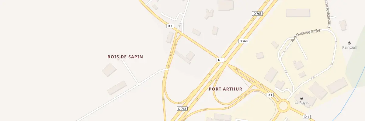 Plan du 5283 Port Arthur à Pluméliau-Bieuzy